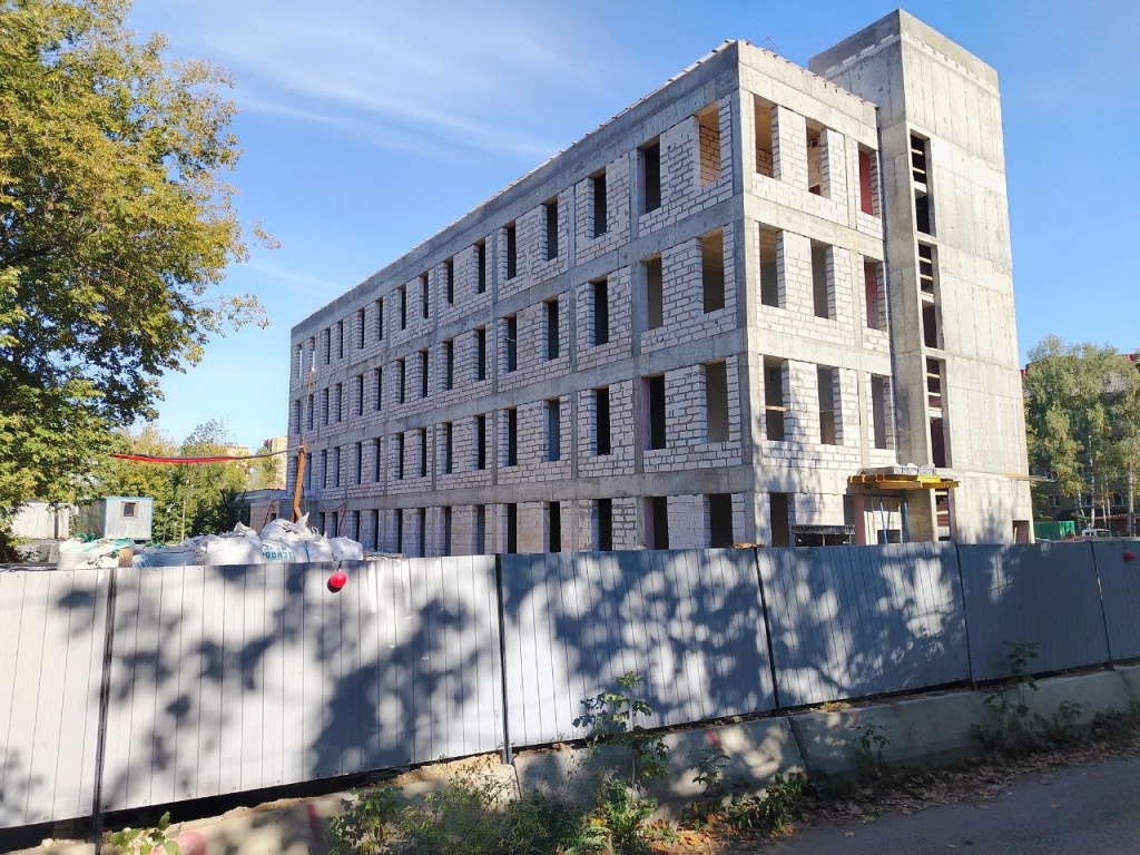 Строительство новой детской поликлиники в Пушкино выходит на финишную прямую — объект планируется сдать до конца года